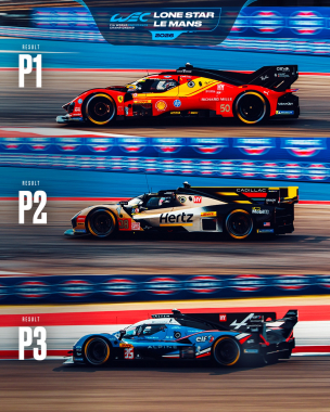 Our #6HCOTA Hypercar podium 👏 1️⃣ #50 @ferrarihypercar 2️⃣ #38 @cadillacracingofficial @jota_sport 3