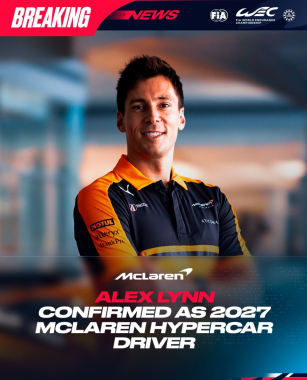 🚨BREAKING NEWS: McLaren announces @alexlynnracing as 2027 Hypercar driver.   The 33-year-old Brit is