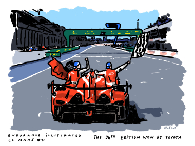 ‘Endurance Illustrated: Le Mans edition’ reaches the finish line 🏁🎨 And what a finale, with two stun