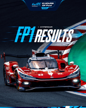 Toyota go quickest in Fuji for FP1! 🇯🇵⏱️   Home driver @ryohirakawa0307 sets the time of 1:29.694 in