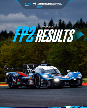 1-2 finish for @alpine_endurance_team in FP2! 🚀 @jules_gounon sets a time of 2:01.816 in the #36 A42