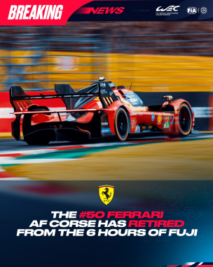 #50 Ferrari OUT of the race 😔   A major setback for the winners of our previous round.    #WEC #6HFu