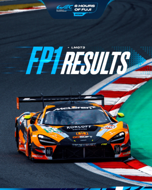 McLaren 1-2 in Free Practice 1 at Fuji ⚡️   The #58 @garage_59 went quickest, courtesy of @finn_gehr