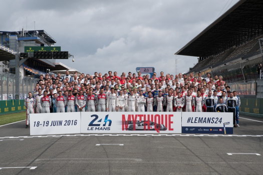 Hello from all the drivers at the 24 Hours of Le Mans