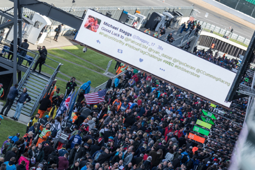 Vos tweets sur écran géant à Spa-Francorchamps !