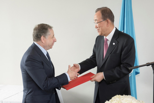 Le Président de la FIA Jean Todt nommé Envoyé spécial de l'ONU pour la sécurité routière