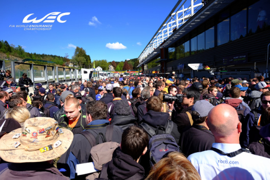 Sunny skies and a crowded pitlane at the WEC 6H Spa