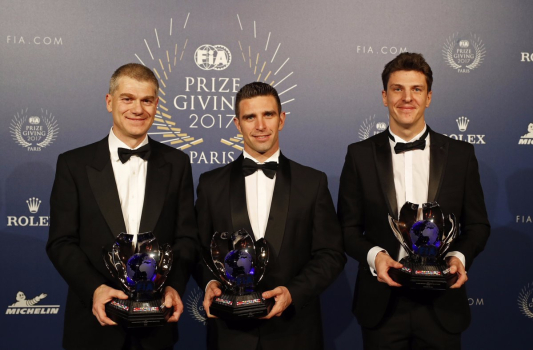 Les Champions du Monde WEC 2017 honorés par la FIA