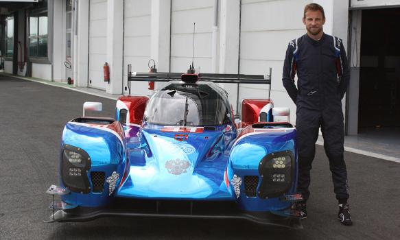 Jenson Button "tout sourire" après son premier test en LMP1