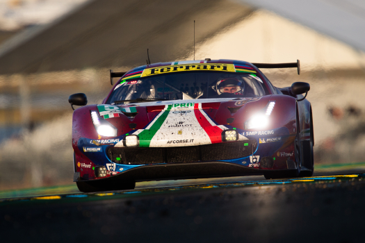 Ferrari and Porsche celebrate GTE success in Le Mans