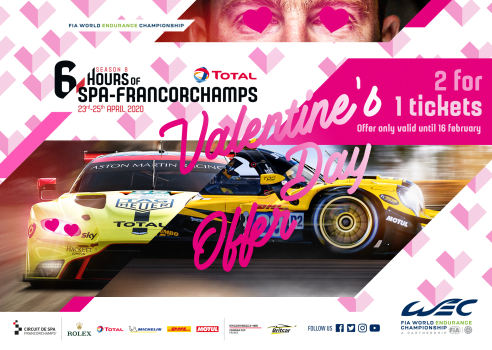 Special 2 for 1 ticket offer for Spa-Francorchamps!