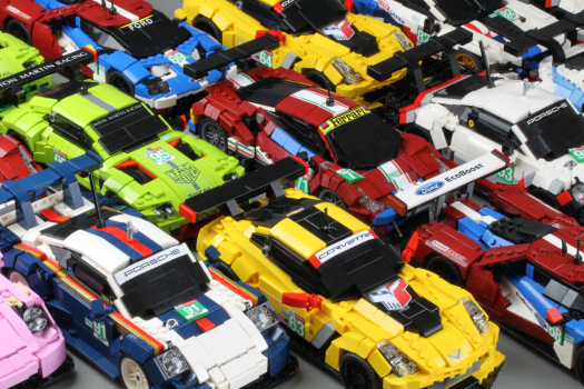 The 2018 Le Mans LMGTE Pro field… in Lego!