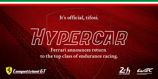 Ferrari commits to FIA WEC with new Hypercar