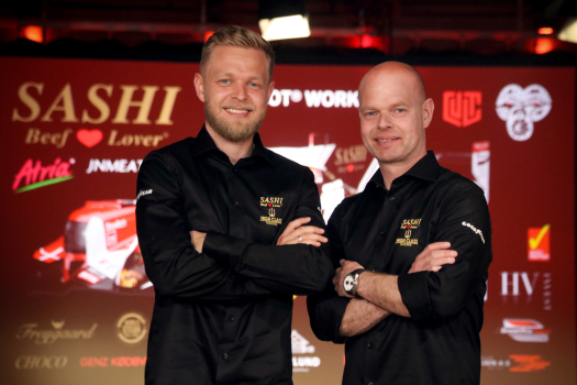 Jan et Kevin Magnussen équipiers aux 24 Heures du Mans.