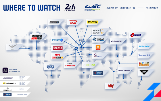 Where to watch the 2021 24 Hours of Le Mans