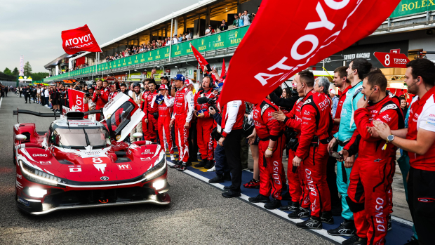 Toyota takes 50th win in milestone 100th start