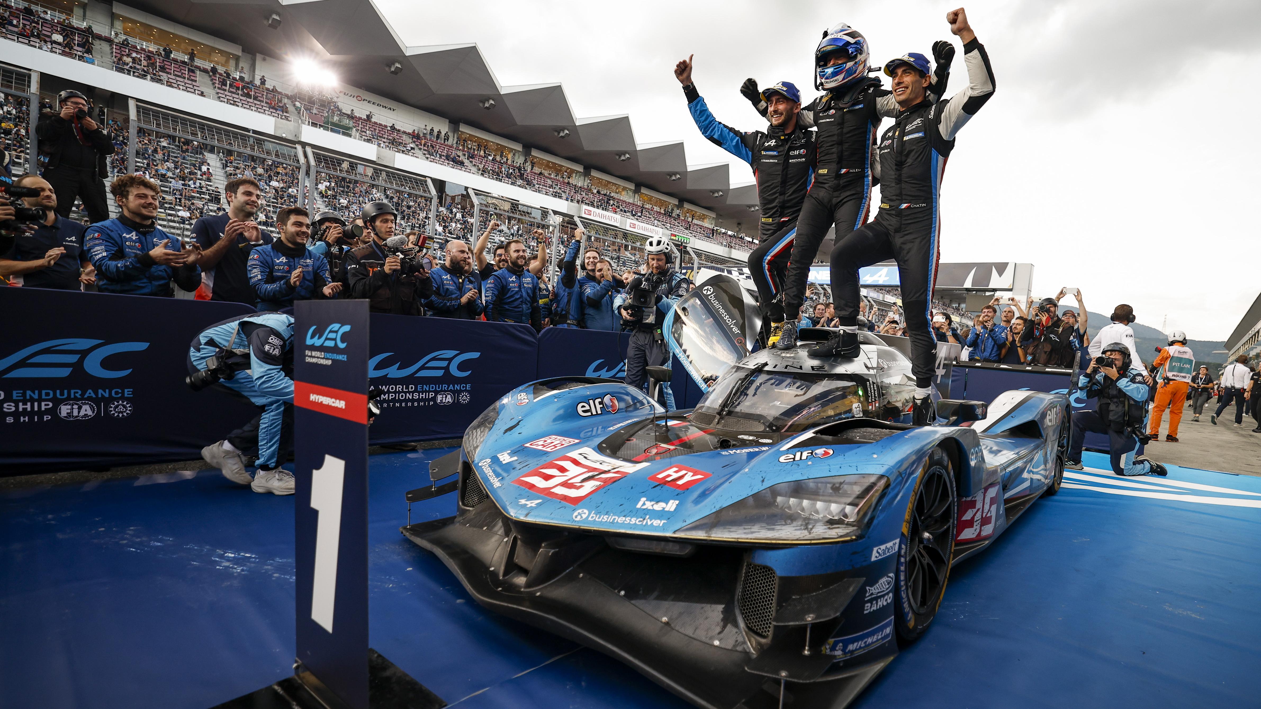 Alpine unleashes peak performance at Fuji to win milestone 100th race