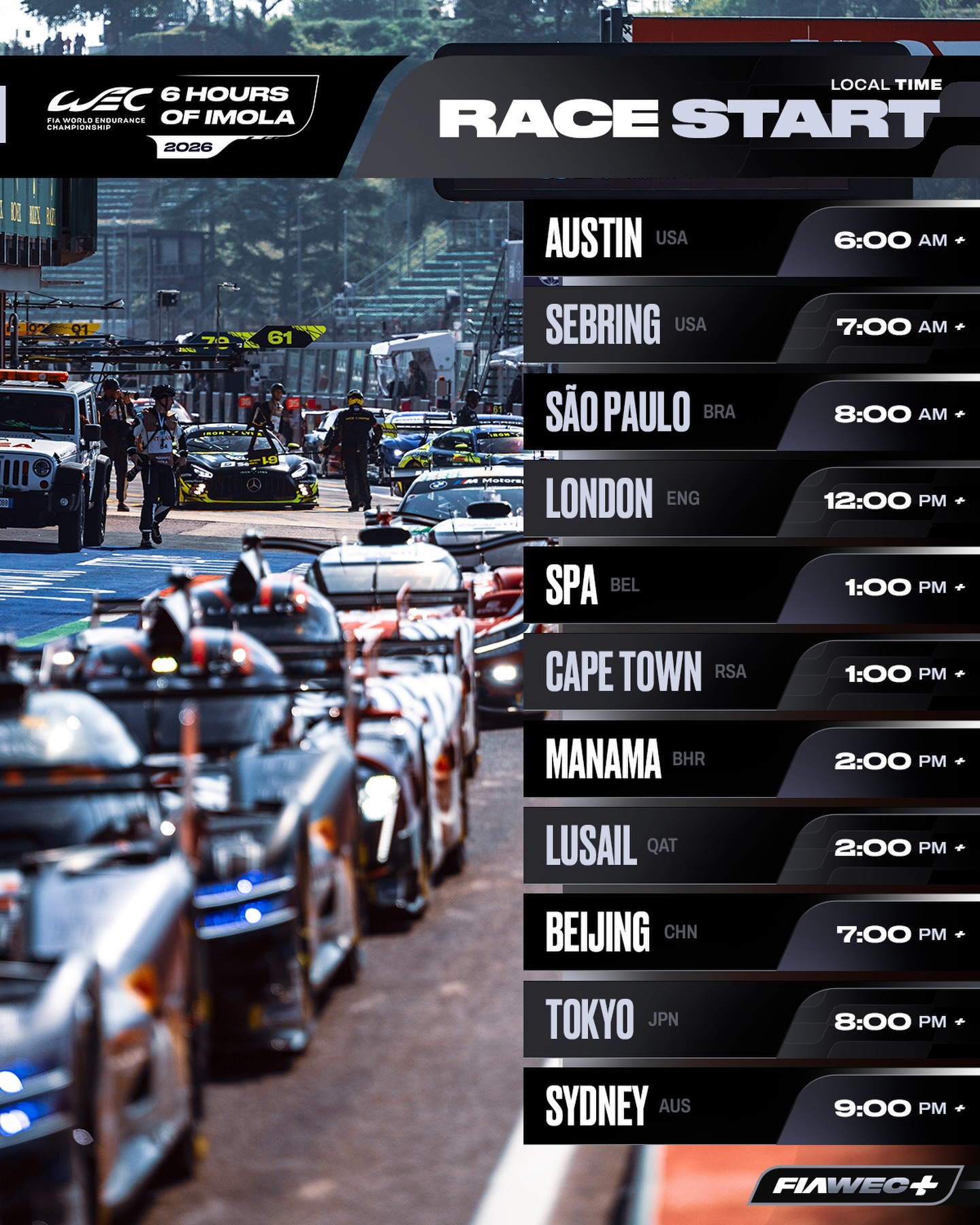 Wherever you’re joining us from, this is what time @kimi.antonelli waves off our first race! 🤩 Don’t