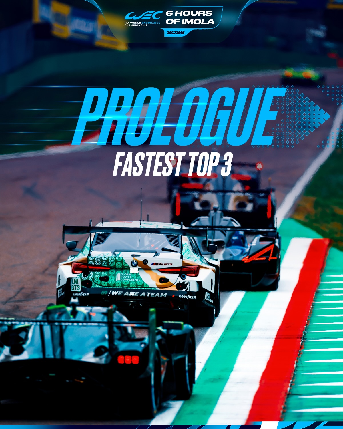 Fastest of the day in Imola after two sessions 🇮🇹 Hypercar: #50 @ferrarihypercar LMGT3: #27 @astonma