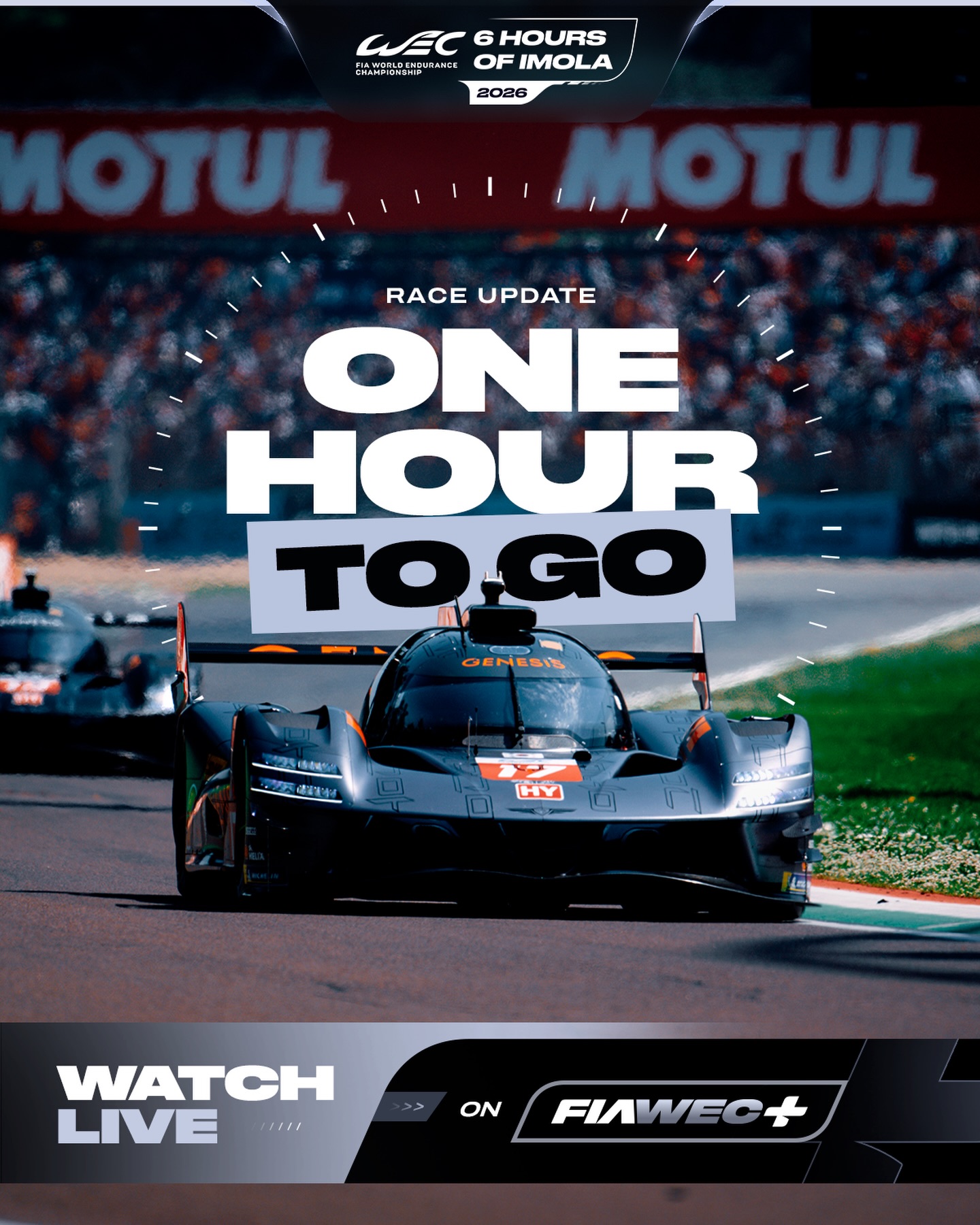 1 HOUR LEFT 👀☔️ Who will conquer the changing conditions and cross the line in P1? Drop your predict