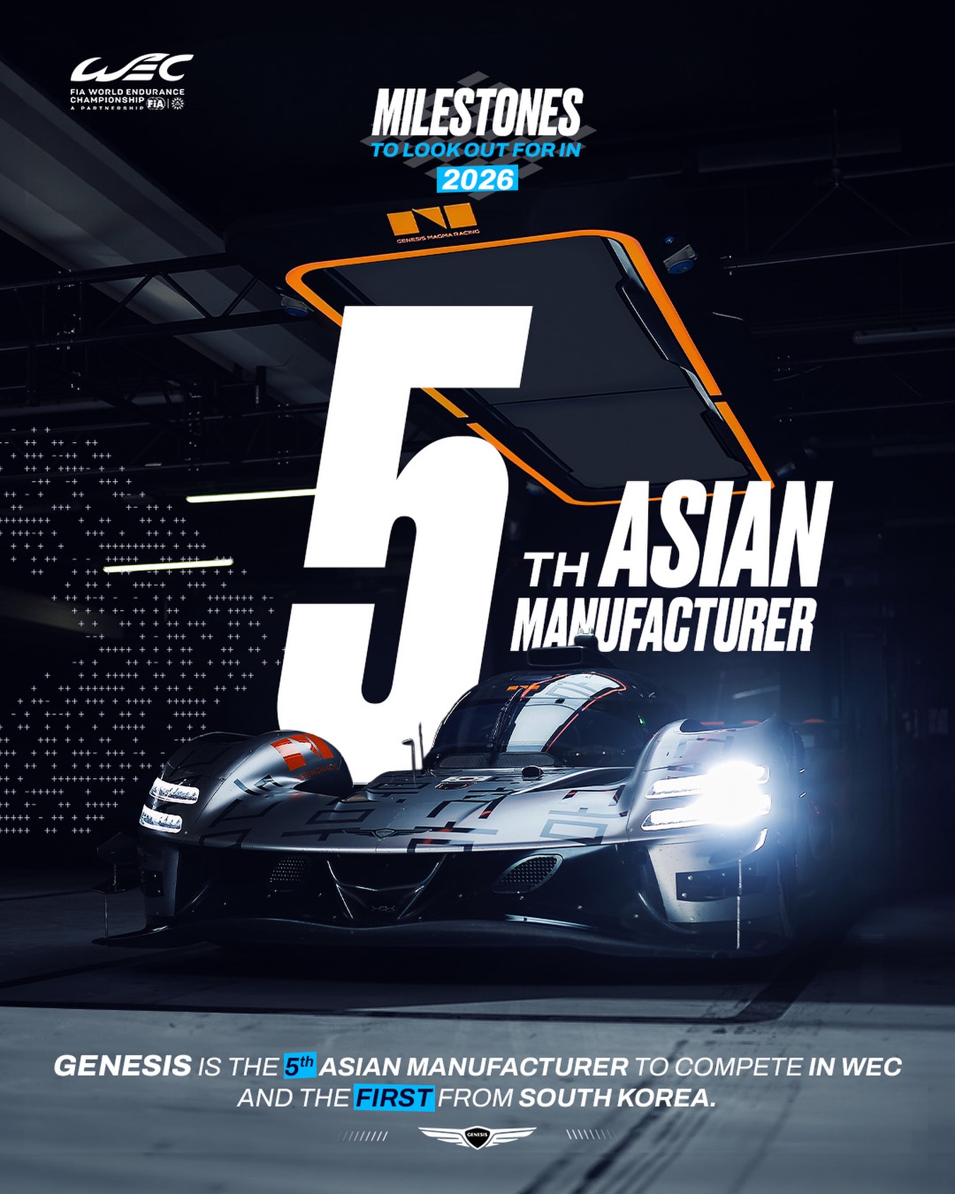 @genesismagmaracing is here to make history in 2026 👊   Genesis arrives as the first South Korean ma