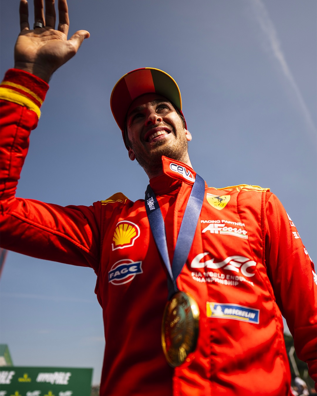 First Hypercar pole celebrations of the season! 🤩   Antonio Giovinazzi secures P1 for the #51 crew! 