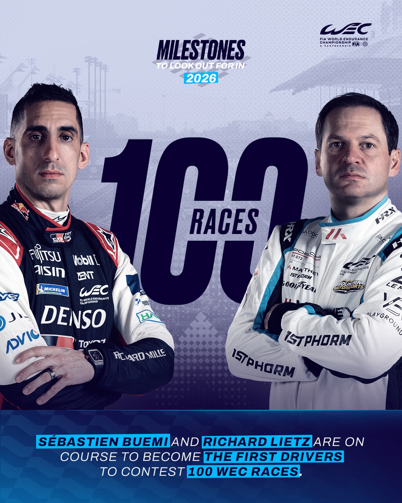 Legends of our sport 💪 @sebastien_buemi and @richardlietz911 will become the first drivers in FIA WE