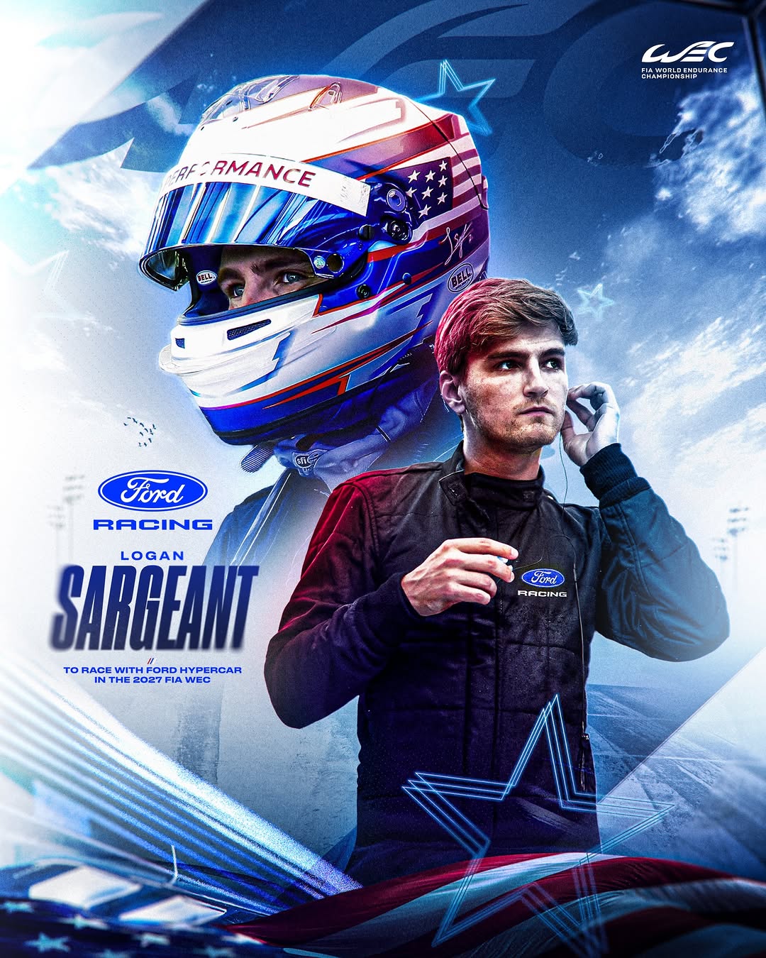 The American prodigy returns to endurance 🦅 Welcome to the WEC @logansargeant, we can’t wait to see 