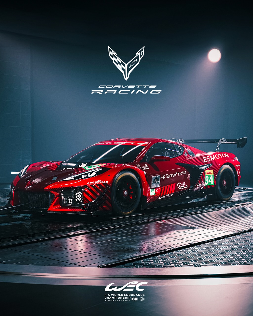 Red-hot livery coming through 👀🌶️ Corvette is switching things up this year with a RED livery alongs
